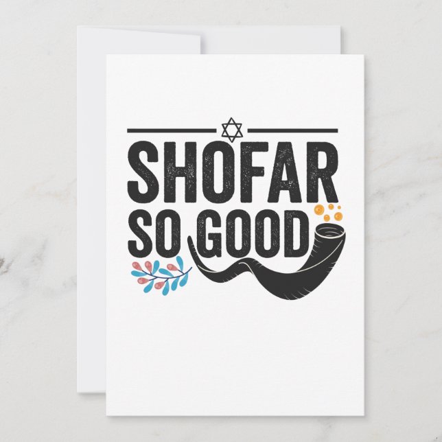 Cartão De Agradecimento Shofar So good Funny Jewish Hanukkah Holiday Gift (Frente)