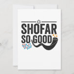 Cartão De Agradecimento Shofar So good Funny Jewish Hanukkah Holiday Gift<br><div class="desc">chanukah, menorah, hanukkah, dreidel, jewish, judaism, holiday, religion, christmas, </div>