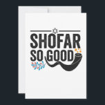 Cartão De Agradecimento Shofar So good Funny Jewish Hanukkah Holiday Gift<br><div class="desc">chanukah, menorah, hanukkah, dreidel, jewish, judaism, holiday, religion, christmas, </div>