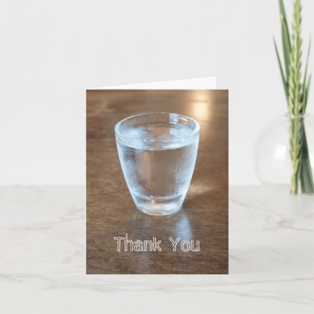 Cartão De Agradecimento Shotglass thank you card (Frente)