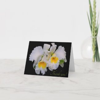 Cartão De Agradecimento Silver Purple Grey Orchids Thank You Card