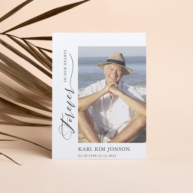 Cartão De Agradecimento Simpatia de Script de Foto Moderna Caligrafia Fune (Criador carregado)