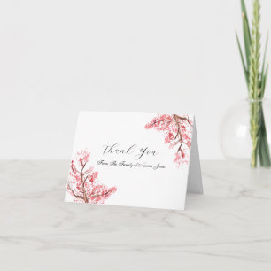 Cartão De Agradecimento Simpatia Flor de Cerejeira Funeral Obrigado 
