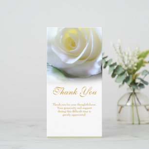Cartão De Agradecimento Simpatia Floral Funeral Obrigado Foto Personalizad