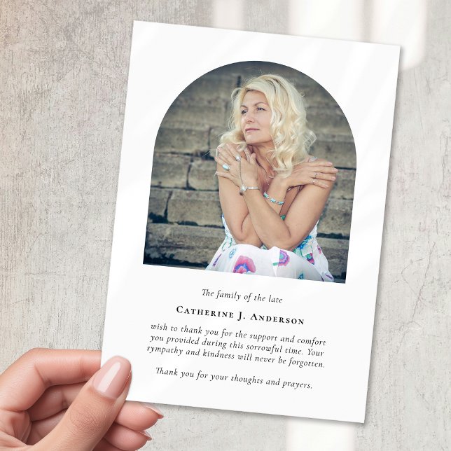 Cartão De Agradecimento Simpatia Fotográfica do Memorial de Arch Minimalis (Criador carregado)