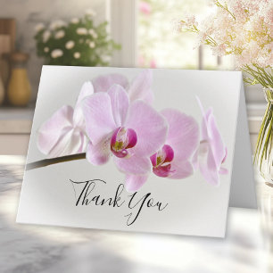 Cartão De Agradecimento Simpatia Funeral da Flor Orquídea Rosa Obrigado