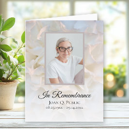 Cartão De Agradecimento Simpatia Funeral Floral do Cravo Branco