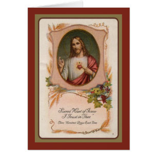 Cartão de Agradecimento Simpatia Jesus Católico