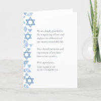 Simpatia judaica Estrelas Azuis Modernas de Aquare