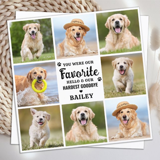 Cartão De Agradecimento Simpatia Memorial do Cão Fotográfico Personalizado (Criador carregado)