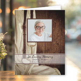 Cartão De Agradecimento Simpatia Memorial do Funeral Ocidental do Bit Rust