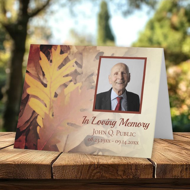 Cartão De Agradecimento Simpatia Memorial Funeral Pintada (Criador carregado)