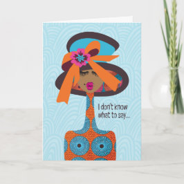 Cartão De Agradecimento Simpatia - Não sei o que dizer...