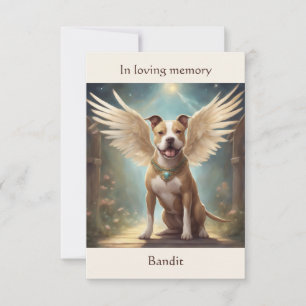 Cartão De Agradecimento Simpatia Personalizada do Poema Memorial de Pitbul