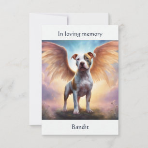 Cartão De Agradecimento Simpatia Personalizada do Poema Memorial Pitbull