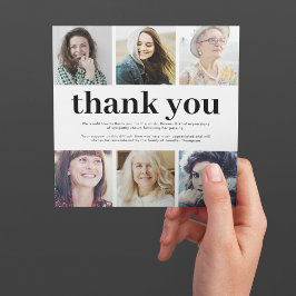 Cartão De Agradecimento Simpatia Quadrada 6 Foto Funeral