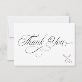 Cartão De Agradecimento Simple Love Birds Thank You Card