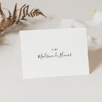 Simple Spanish Bridal Party Thank You