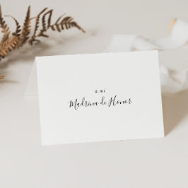 Cartão De Agradecimento Simple Spanish Bridal Party Thank You