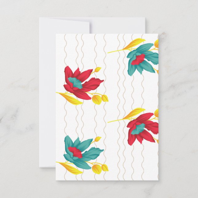 Cartão de agradecimento simples (Frente)