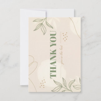 Cartão de Agradecimento Simples