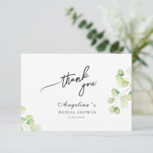 Cartão de agradecimento simples