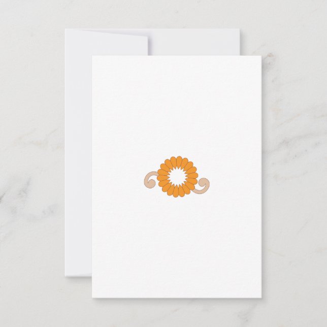 Cartão de agradecimento simples (Frente)