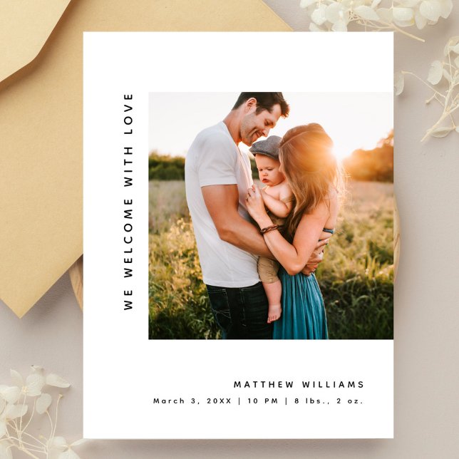 Cartão de Agradecimento Simples e Minimalista para (Criador carregado)