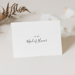 Cartão De Agradecimento Simples e Minimalista Partido Bridal Obrigado<br><div class="desc">Este simples cartões de agradecimentos de noiva minimalista é perfeito para um casamento moderno. O design simples e elegante apresenta a tipografia de scripts clássicos e ricos em preto e branco.</div>