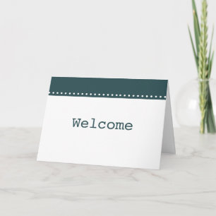 Cartão De Agradecimento Simples Elegante Bem-vindo