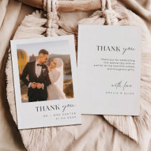 Simples Elegantes Fotos Casamento Obrigado