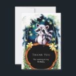 Cartão De Agradecimento Simples Forest Raccoon Birthday<br><div class="desc">Conclua sua comemoração serena em uma nota graciosa com nosso "Cartões de agradecimentos de aniversário da Floresta Simples". Estas cartas carregar para a design de guaxinim minimalista das decorações do seu partido, oferecendo uma forma na moda para expressar gratidão aos seus convidados. Cada cartão oferece espaço para uma mensagem personalizada,...</div>