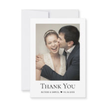 Simples Foto de Casamento Moderno Coração Pequeno