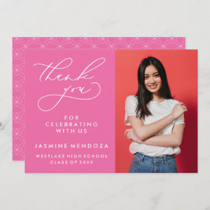 CARTÃO DE AGRADECIMENTO SIMPLES GRADUAÇÃO DE CALIBRAFIA BRANCA OBRIGADA