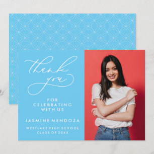 CARTÃO DE AGRADECIMENTO SIMPLES GRADUAÇÃO DE CALIBRAFIA BRANCA OBRIGADA