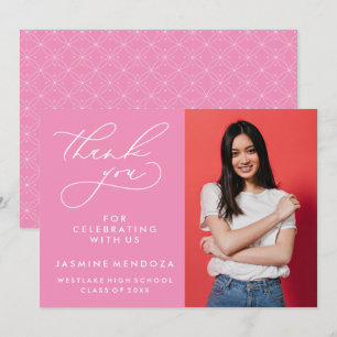 CARTÃO DE AGRADECIMENTO SIMPLES GRADUAÇÃO DE CALIBRAFIA BRANCA OBRIGADA