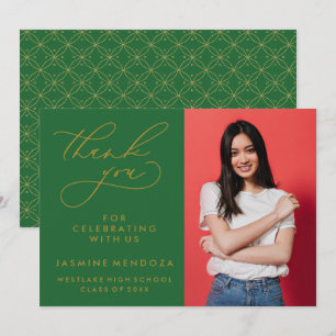 CARTÃO DE AGRADECIMENTO SIMPLES GRADUAÇÃO DE CALIBRAFIA BRANCA OBRIGADA