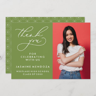 CARTÃO DE AGRADECIMENTO SIMPLES GRADUAÇÃO DE CALIBRAFIA BRANCA OBRIGADA