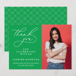 CARTÃO DE AGRADECIMENTO SIMPLES GRADUAÇÃO DE CALIBRAFIA BRANCA OBRIGADA