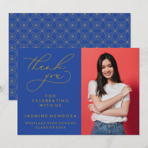 CARTÃO DE AGRADECIMENTO SIMPLES GRADUAÇÃO DE CALIBRAFIA BRANCA OBRIGADA