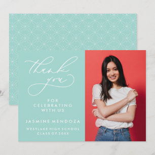 CARTÃO DE AGRADECIMENTO SIMPLES GRADUAÇÃO DE CALIBRAFIA BRANCA OBRIGADA