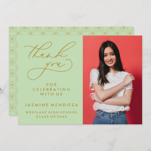 CARTÃO DE AGRADECIMENTO SIMPLES GRADUAÇÃO DE CALIBRAFIA BRANCA OBRIGADA