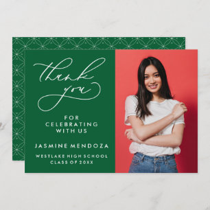 CARTÃO DE AGRADECIMENTO SIMPLES GRADUAÇÃO DE CALIBRAFIA BRANCA OBRIGADA