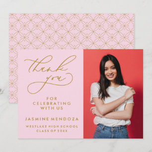 CARTÃO DE AGRADECIMENTO SIMPLES GRADUAÇÃO DE CALIBRAFIA BRANCA OBRIGADA