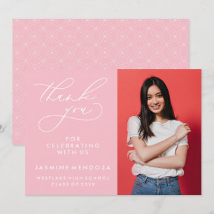 CARTÃO DE AGRADECIMENTO SIMPLES GRADUAÇÃO DE CALIBRAFIA BRANCA OBRIGADA