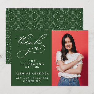 CARTÃO DE AGRADECIMENTO SIMPLES GRADUAÇÃO DE CALIBRAFIA BRANCA OBRIGADA