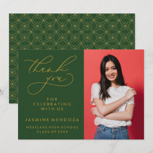 CARTÃO DE AGRADECIMENTO SIMPLES GRADUAÇÃO DE CALIBRAFIA BRANCA OBRIGADA