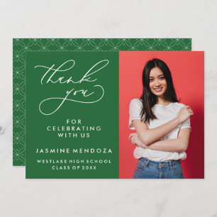 CARTÃO DE AGRADECIMENTO SIMPLES GRADUAÇÃO DE CALIBRAFIA BRANCA OBRIGADA