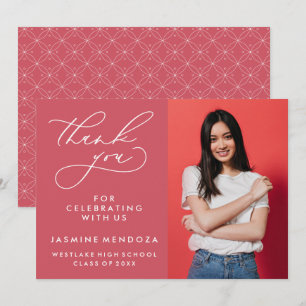 CARTÃO DE AGRADECIMENTO SIMPLES GRADUAÇÃO DE CALIBRAFIA BRANCA OBRIGADA