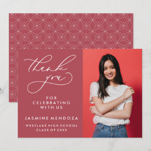 CARTÃO DE AGRADECIMENTO SIMPLES GRADUAÇÃO DE CALIBRAFIA BRANCA OBRIGADA